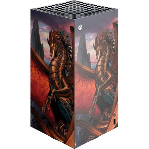 Coppervein Dragon by Ruth Thompson XBox Series X Digital Edition Console Skin